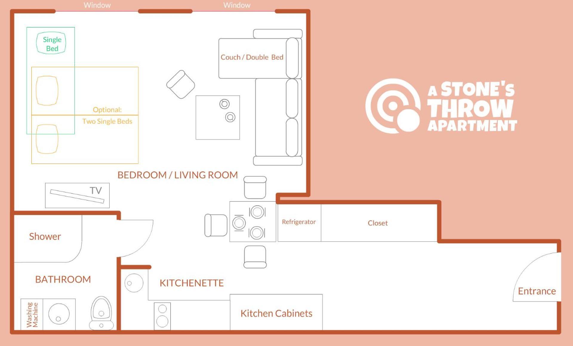 A Stone'S Throw Apartment Krasków Εξωτερικό φωτογραφία